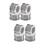 8 Pcs Shiny Splints Crystal Diamond Napkin Rings For Parties 9