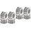 8 Pcs Shiny Splints Crystal Diamond Napkin Rings For Parties 6