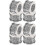8 Pcs Shiny Splints Crystal Diamond Napkin Rings For Parties 7