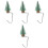 4Pcs Christmas Themed Hook Stocking Hanger For Mantel 5