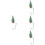 4Pcs Christmas Themed Hook Stocking Hanger For Mantel 8