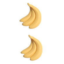 6 Pairs Lovely Banana Earrings Yellow Ear Studs And Danglers For Girls