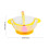 3 Pcs Baby Training Bowl Set Non- Temperature Yellow 11