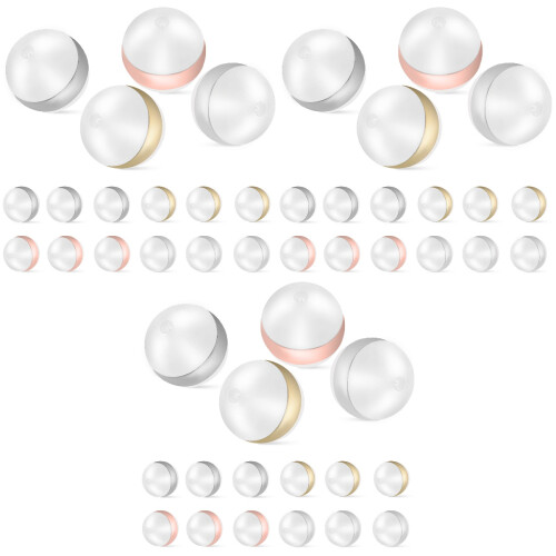 48 Pcs Earring Backs Replacement Secure Ear Locks For Stud Earrings 2