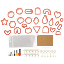 4 Sets Earrings Jewelry Making Cutters For Diy Polymer Clay