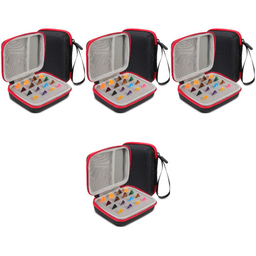 4 Sets Of Guitar Picks With Storage Holder Case 2
