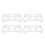 8 Pcs Plastic Stackable Egg Tray Organizer For Fridge 2