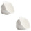 2Pcs Flower Shape Ceramic Appetizer Sauce Plate 8
