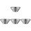 4Pcs Multi-Function Dessert Bowl Salad Container Fruit Snack Bowl 4