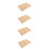 4Pcs Wooden Sunglasses Organizer Storage Case Display Tray 10