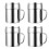 12 Pcs Rustless Condiment Container Set Rotatable M Silver 10