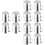 12 Pcs Rustless Condiment Container Set Rotatable M Silver 6