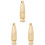 3Pièces Réparation Cuir Bois Solide Khaki Pour Couture 4