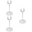 3Pcs Stainless Steel Menu Table Number Place Card Holder 7