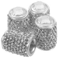 16 Pcs Tire Valve Stem Caps Car Rhinestone Valve Covers