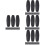 200 Pcs Plastic Breakaway Clasp Bead Barrel Connectors For Lanyards 8