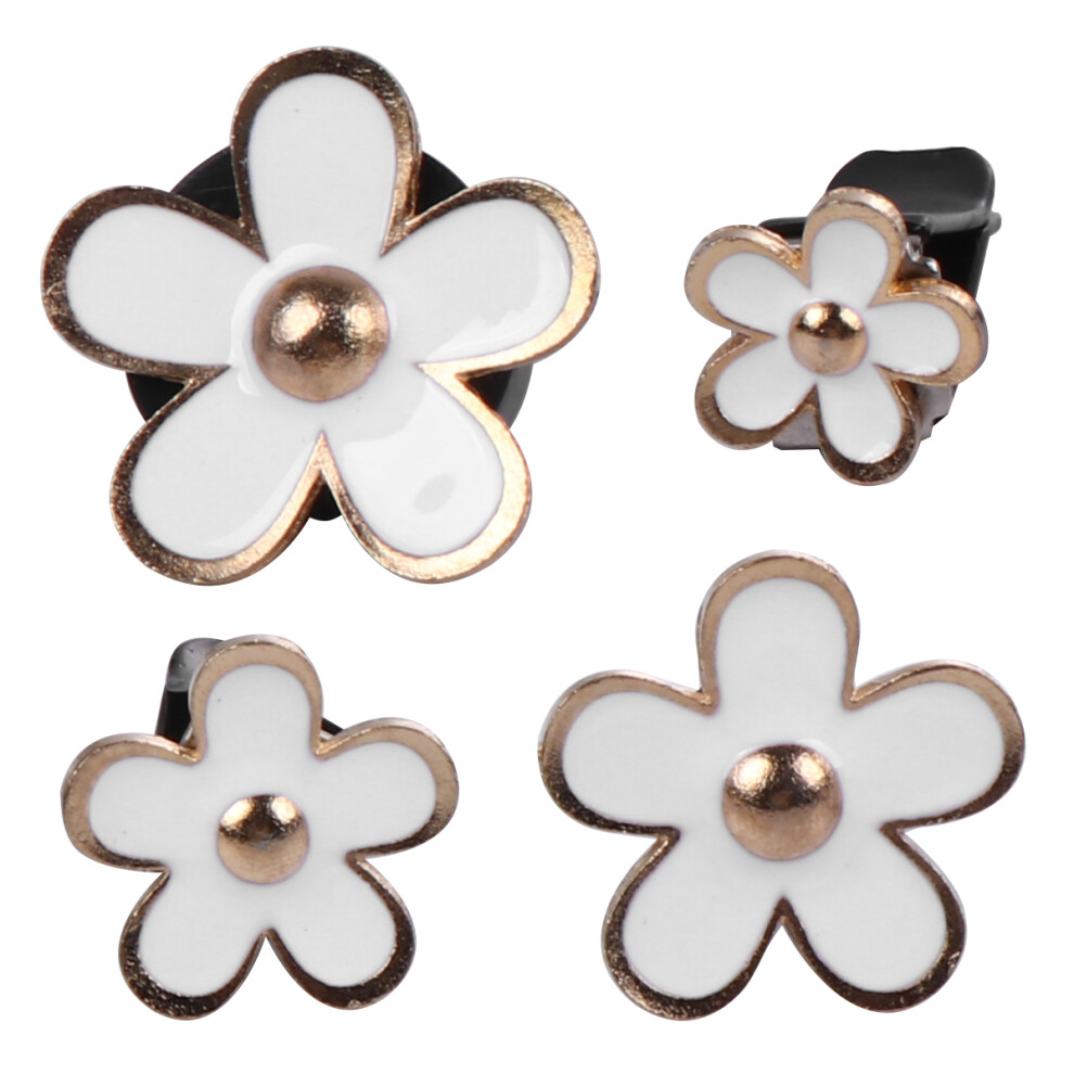 8 Pcs Creative Flower Shaped Metal Aromatherapy Diffuser For Auto 032265250982