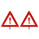 4 Pcs Car Warning Sign Triangle Road Safety Kit Auto Folding Tripod 1