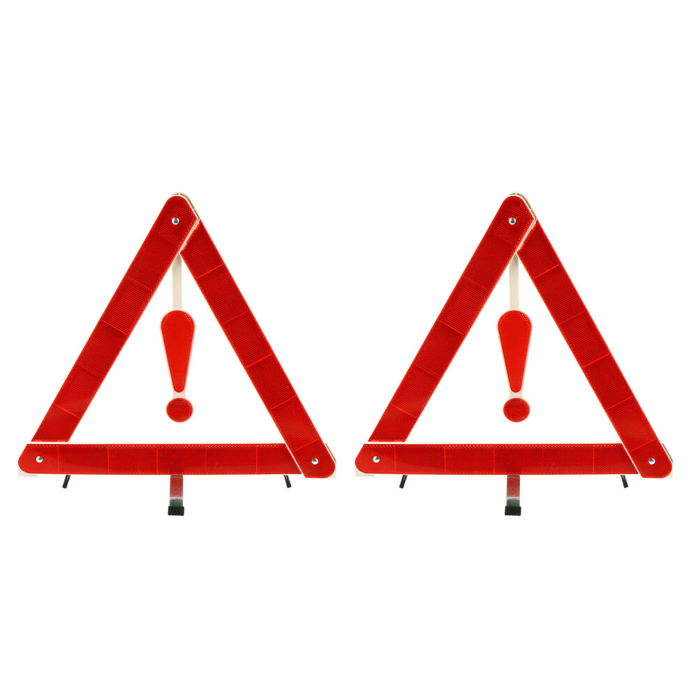 4 Pcs Car Warning Sign Triangle Road Safety Kit Auto Folding Tripod 032297122127
