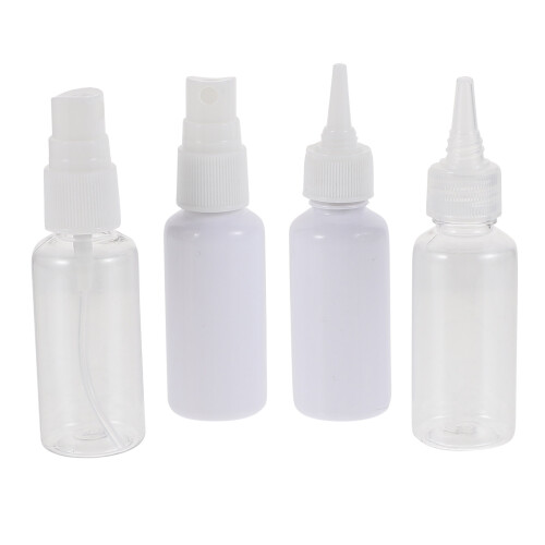 8 Pcs Plastic Dispensing Bottles For Ear Picking (Transparent)