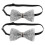 4 Pcs Kids Bow Tie: Sparkly Rhinestones Pre-Tied Adjustable 2