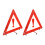 4 Pcs Car Warning Sign Triangle Road Safety Kit Auto Folding Tripod 11