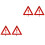 4 Pcs Car Warning Sign Triangle Road Safety Kit Auto Folding Tripod 3