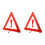 4 Pcs Car Warning Sign Triangle Road Safety Kit Auto Folding Tripod 9