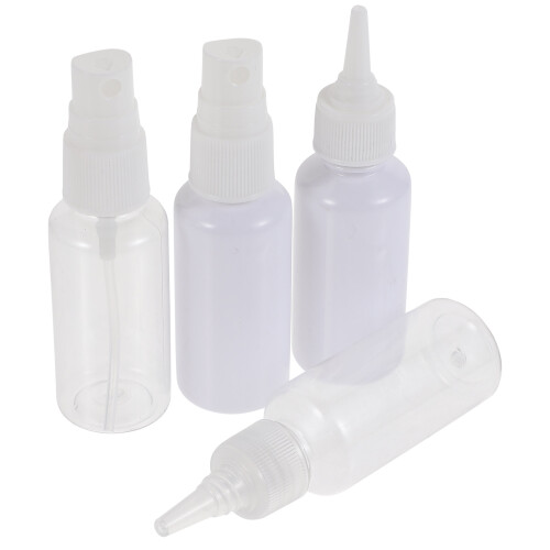 8 Pcs Plastic Dispensing Bottles For Ear Picking (Transparent) 1