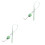 2 Pcs Silicone Flower Phone Cover Lanyard Elastic Strap Green 3