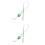 2 Pcs Silicone Flower Phone Cover Lanyard Elastic Strap Green 5