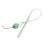 2 Pcs Silicone Flower Phone Cover Lanyard Elastic Strap Green 8