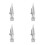4Pcs Plastic Flagpole Topper Finial For Outdoor Use 6