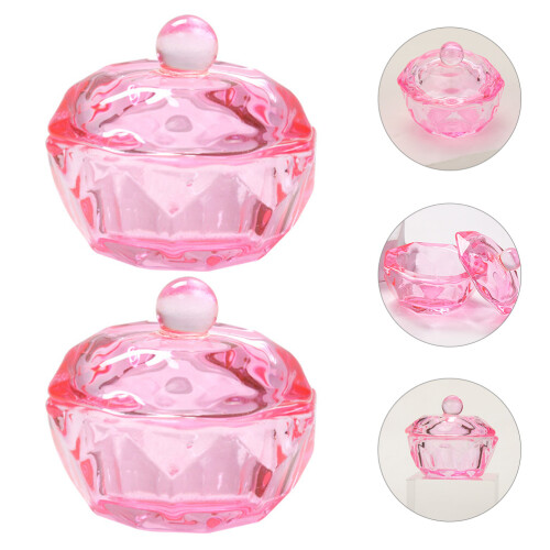 2 glasbehälter für acrylpulver mit monomerflüssigkeit 1