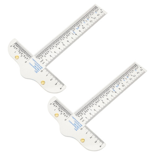 8 Pcs Acrylic Clear T Ruler For Crafting Drafting And Framing