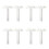 8 Pcs Acrylic Clear T Ruler For Crafting Drafting And Framing 9