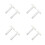 8 Pcs Acrylic Clear T Ruler For Crafting Drafting And Framing 8