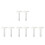 8 Pcs Acrylic Clear T Ruler For Crafting Drafting And Framing 5