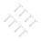 8 Pcs Acrylic Clear T Ruler For Crafting Drafting And Framing 10