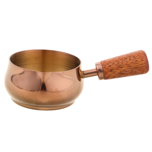 2Pcs Stainless Steel Sauce Cup With Wood Handle 60 Ml 1