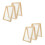 4 Pcs Wooden Paper Making Screen Mould Deckle Frame For Diy Craft 9