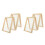 4 Pcs Wooden Paper Making Screen Mould Deckle Frame For Diy Craft 8