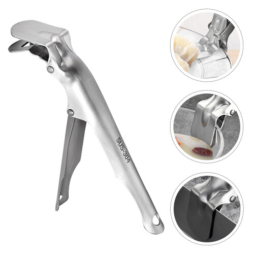 pinza inoxidable para almacenar sartenes y placas 1