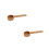 2 Pcs Coffee Scoop Wooden Measuring Spoon (Khaki) 10