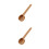 2 Pcs Coffee Scoop Wooden Measuring Spoon (Khaki) 5