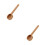 2 Pcs Coffee Scoop Wooden Measuring Spoon (Khaki) 6