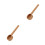 2 Pcs Coffee Scoop Wooden Measuring Spoon (Khaki) 7