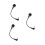 3Pcs Mini 3.5Mm Flexible Microphone For Pc Laptop Skype 10