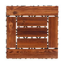Interlocking Wood Deck Tiles For Outdoor Indoor Use