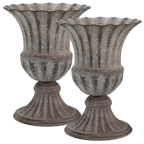 4 Pcs Iron Graveyard Flower Pot Urn Planter Memorial Vase